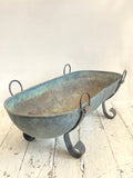 Antique copper planter