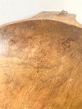 Rustic handcarved dough bowl