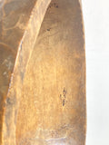 Rustic handcarved dough bowl
