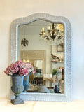 Painted C19th French mirror