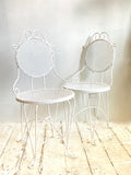 Pair of antique garden chairs