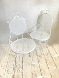 Pair of antique garden chairs