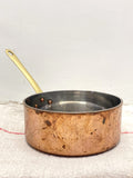Vintage French copper saucepan