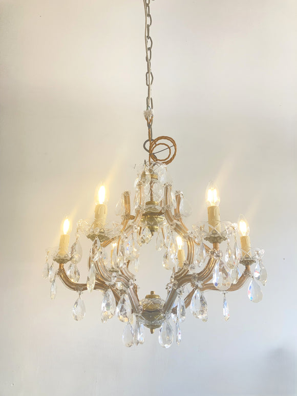 Vintage 6 arm Marie Therese chandelier