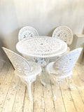 Vintage garden table & 4 chairs