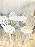 Vintage garden table & 4 chairs