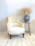 Stripped antique French chair