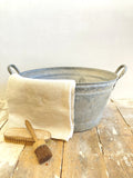 Vintage galvanised tub