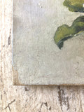 Vintage oil on board - Pansies