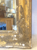 Shabby antique French gilt mirror