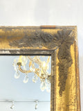 Shabby antique French gilt mirror
