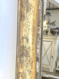 Shabby antique French gilt mirror