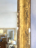 Shabby antique French gilt mirror