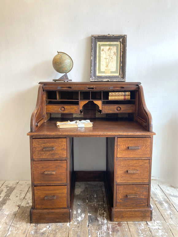 Vintage roll top desk