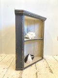 Painted corner cupboard