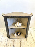 Painted corner cupboard