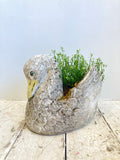 Vintage swan planter