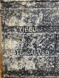Old metal agricultural plaque