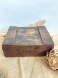 Old wooden egg box