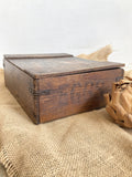 Old wooden egg box