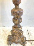 Antique carved lamp