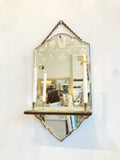 French 1920's etched mirror
