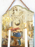 French 1920's etched mirror