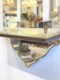 French 1920's etched mirror