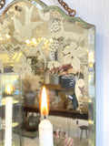 French 1920's etched mirror