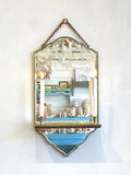French 1920's etched mirror