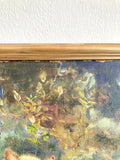 Framed oil on board - Ginger Cat