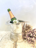 Vintage silver plated top hat champagne bucket