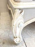 Antique French marble top dressing chest