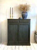 Painted antique oak cupboard