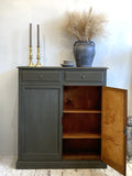 Painted antique oak cupboard
