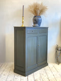 Painted antique oak cupboard