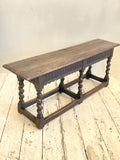 Jacobean style oak bench A