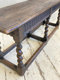 Jacobean style oak bench A