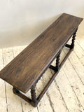 Jacobean style oak bench A