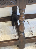 Jacobean style oak bench B