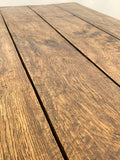 C19th French oak refectory table