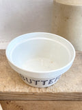 Early 1900's ironstone butter dish