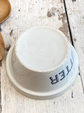 Early 1900's ironstone butter dish