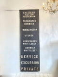 Vintage bus blind