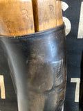 Vintage riding boots with wooden lasts
