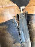 Vintage riding boots with wooden lasts