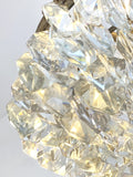 Antique multi-tier chandelier with iceberg crystals