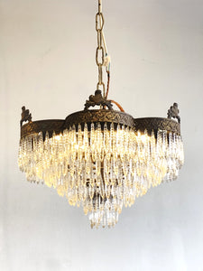 Antique flower waterfall chandelier