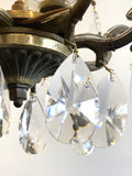 Vintage 8 arm birdcage chandelier
