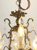 Vintage 8 arm birdcage chandelier